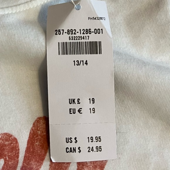 Abercrombie kids - girls long sleeve Tshirt - size 13/14. NWT. - Picture 3 of 3